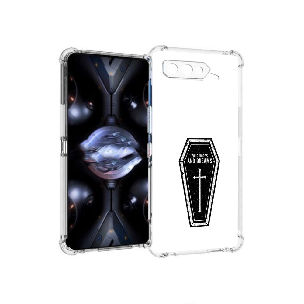 

Чехол MyPads Tocco для Asus ROG Phone 5 Pro гроб с мечтами, Прозрачный, Tocco