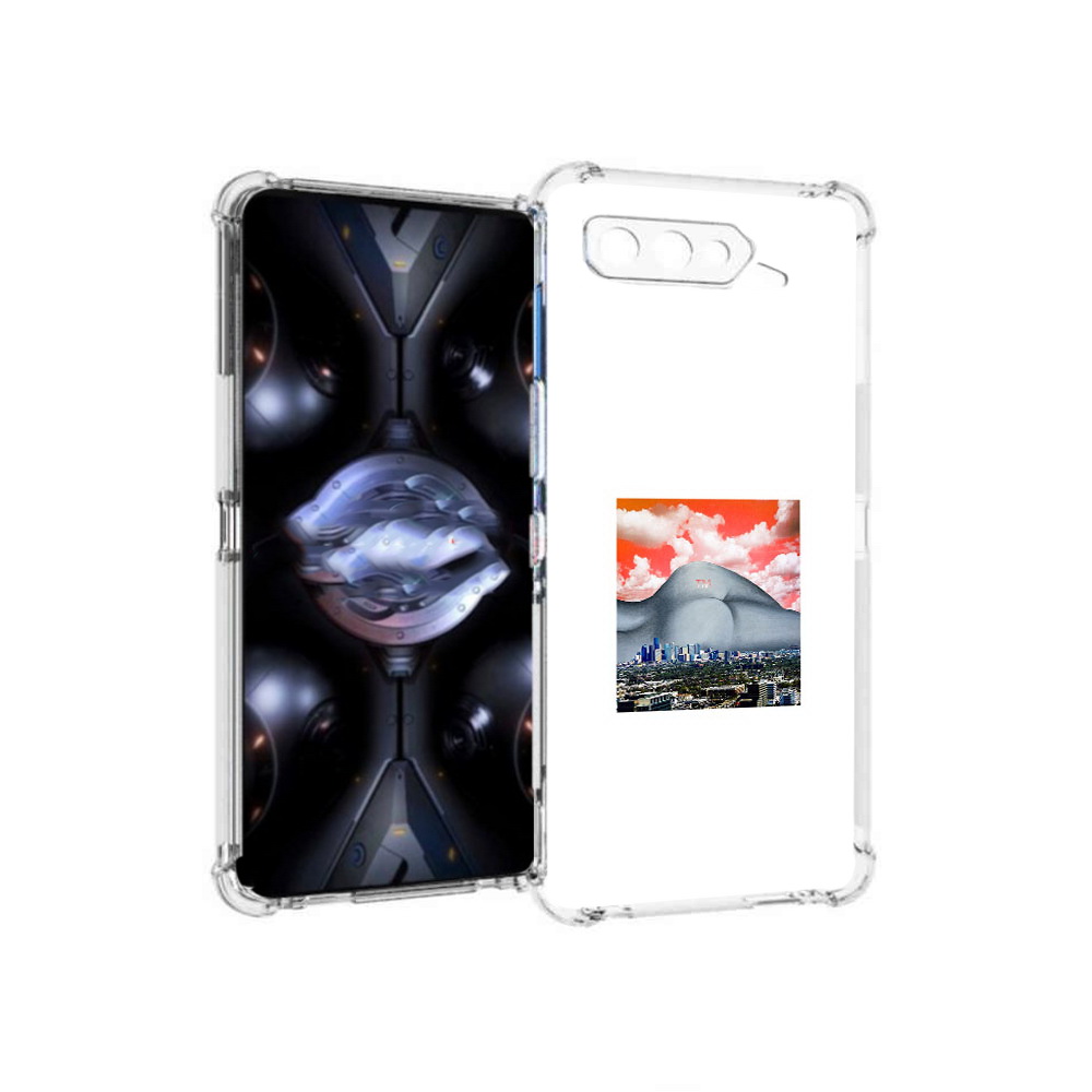 

Чехол MyPads Tocco для Asus ROG Phone 5 Pro город с девушкой на фоне, Прозрачный, Tocco