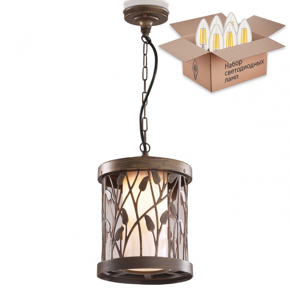 

Садовый светильник Odeon light Lagra 400966, 2287/1+Lamps Е27 Свеча