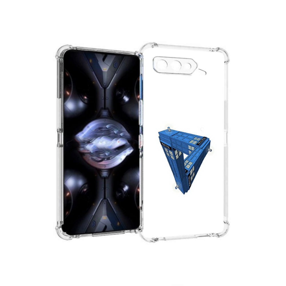 

Чехол MyPads Tocco для Asus ROG Phone 5 Pro головолока абстракция, Прозрачный, Tocco