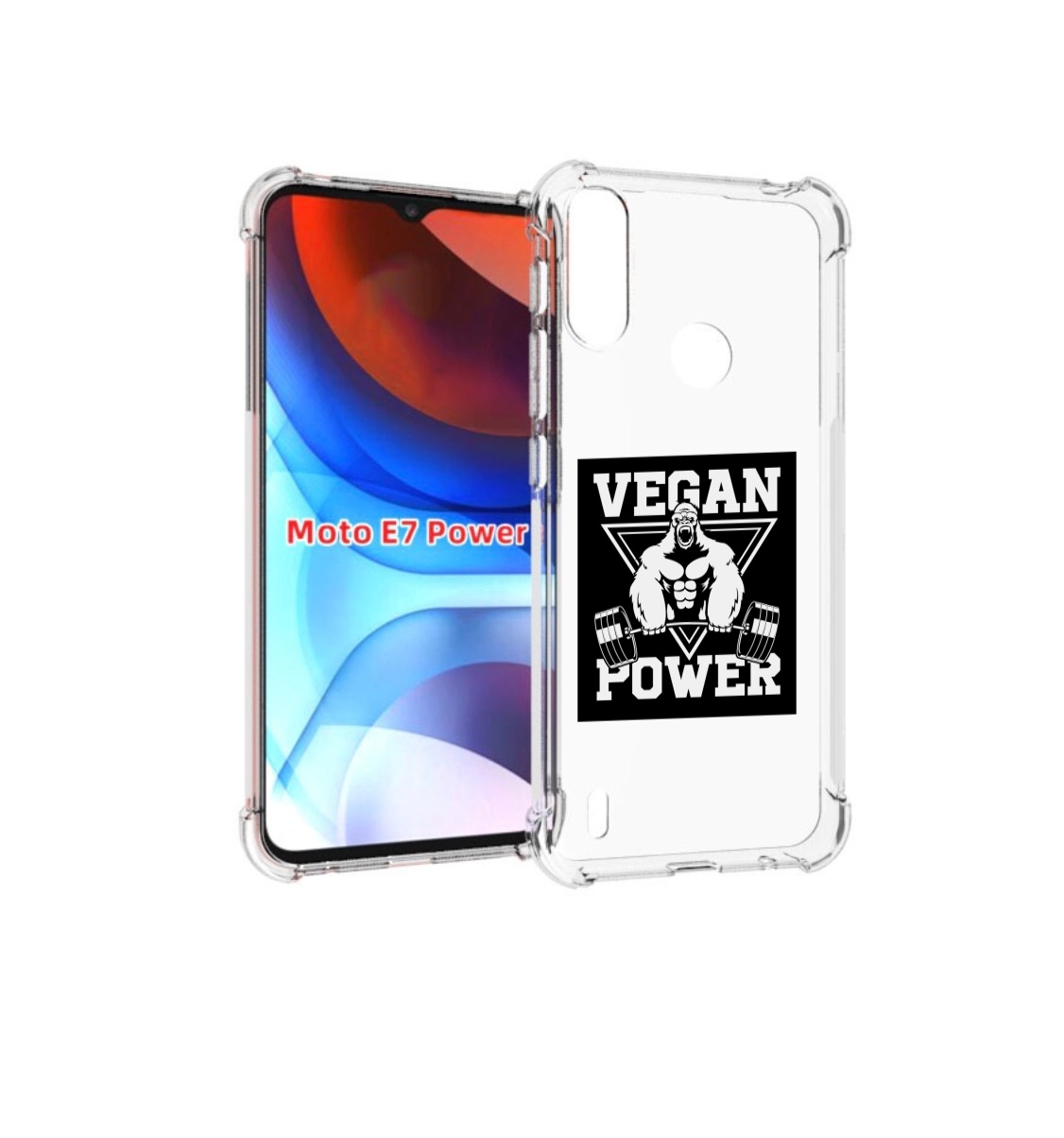 

Чехол MyPads сила-вегана для Motorola Moto E7 Power, Прозрачный, Tocco