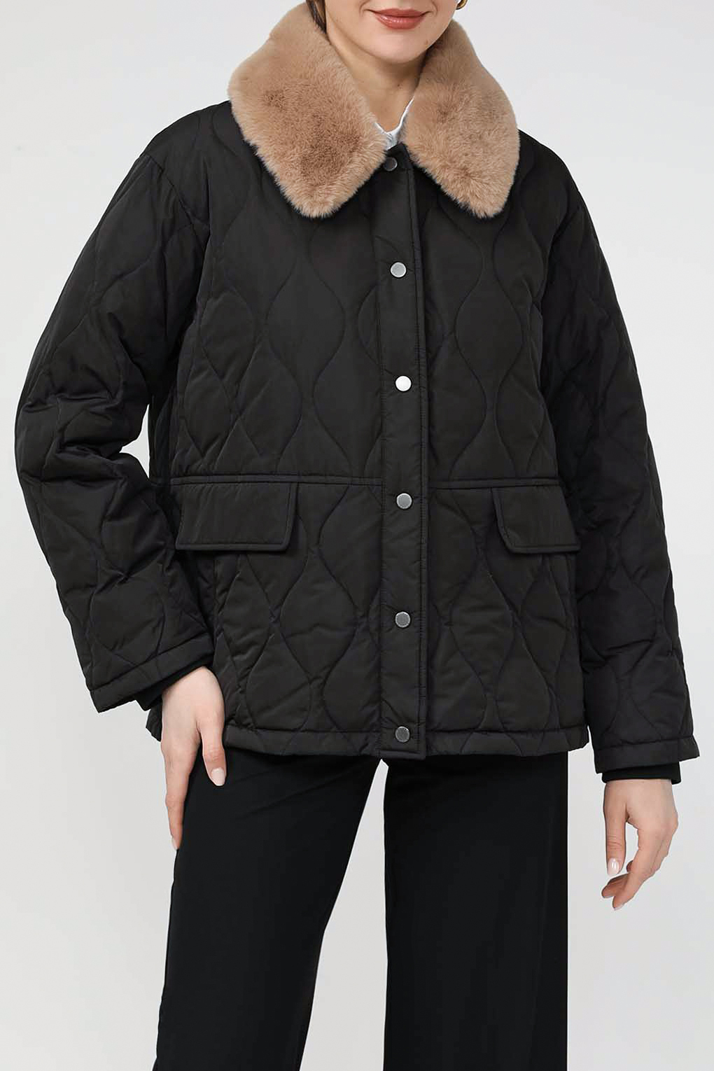 

Куртка женская SABRINA SCALA SS23129331 черная 42 RU, Черный, SS23129331