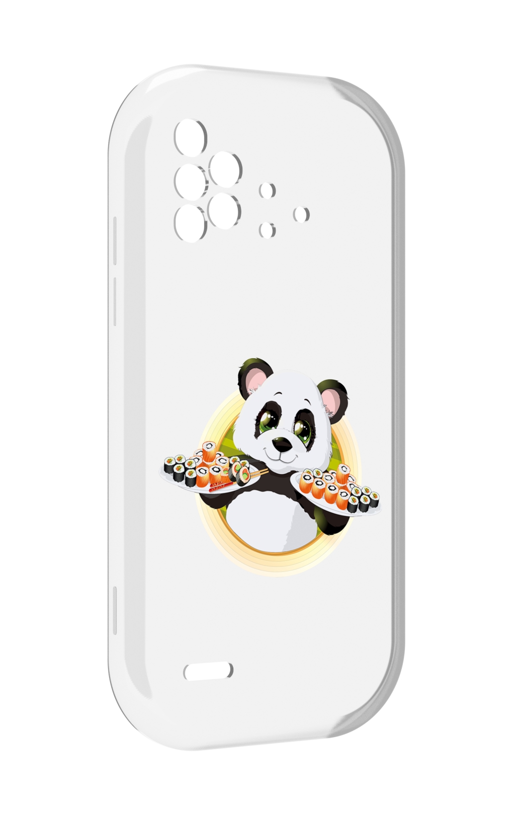 

Чехол MyPads панда-с-суши для UMIDIGI Bison X10 / X10 Pro, Прозрачный, Tocco