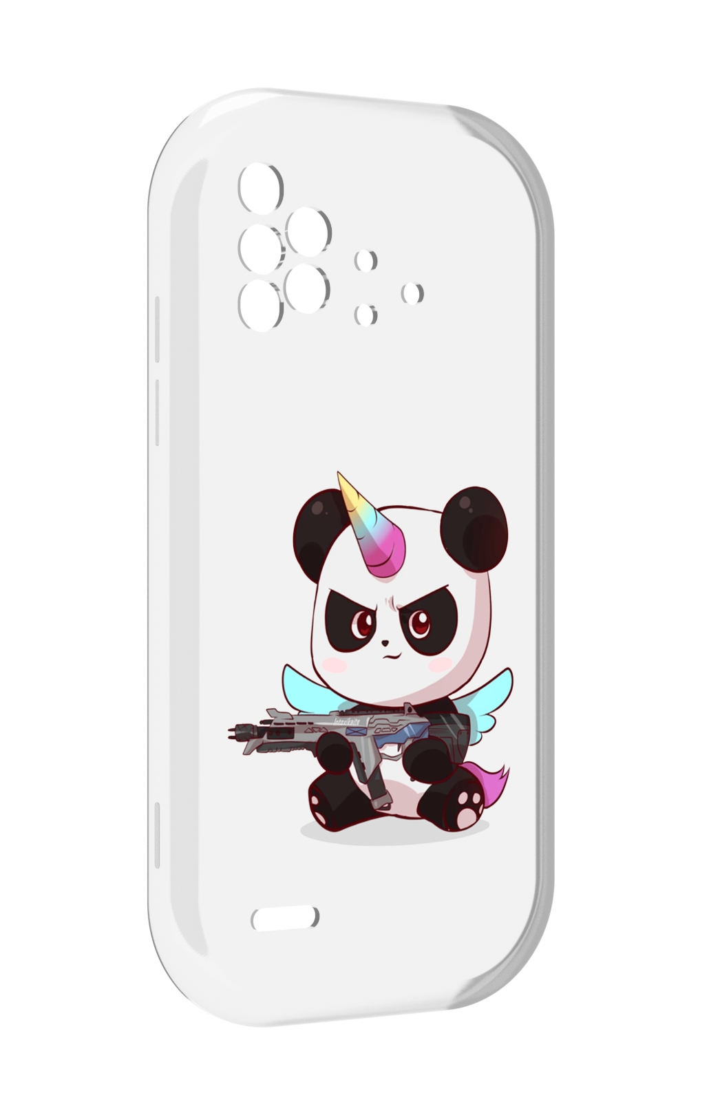 

Чехол MyPads панда-единорог детский для UMIDIGI Bison X10 / X10 Pro, Прозрачный, Tocco