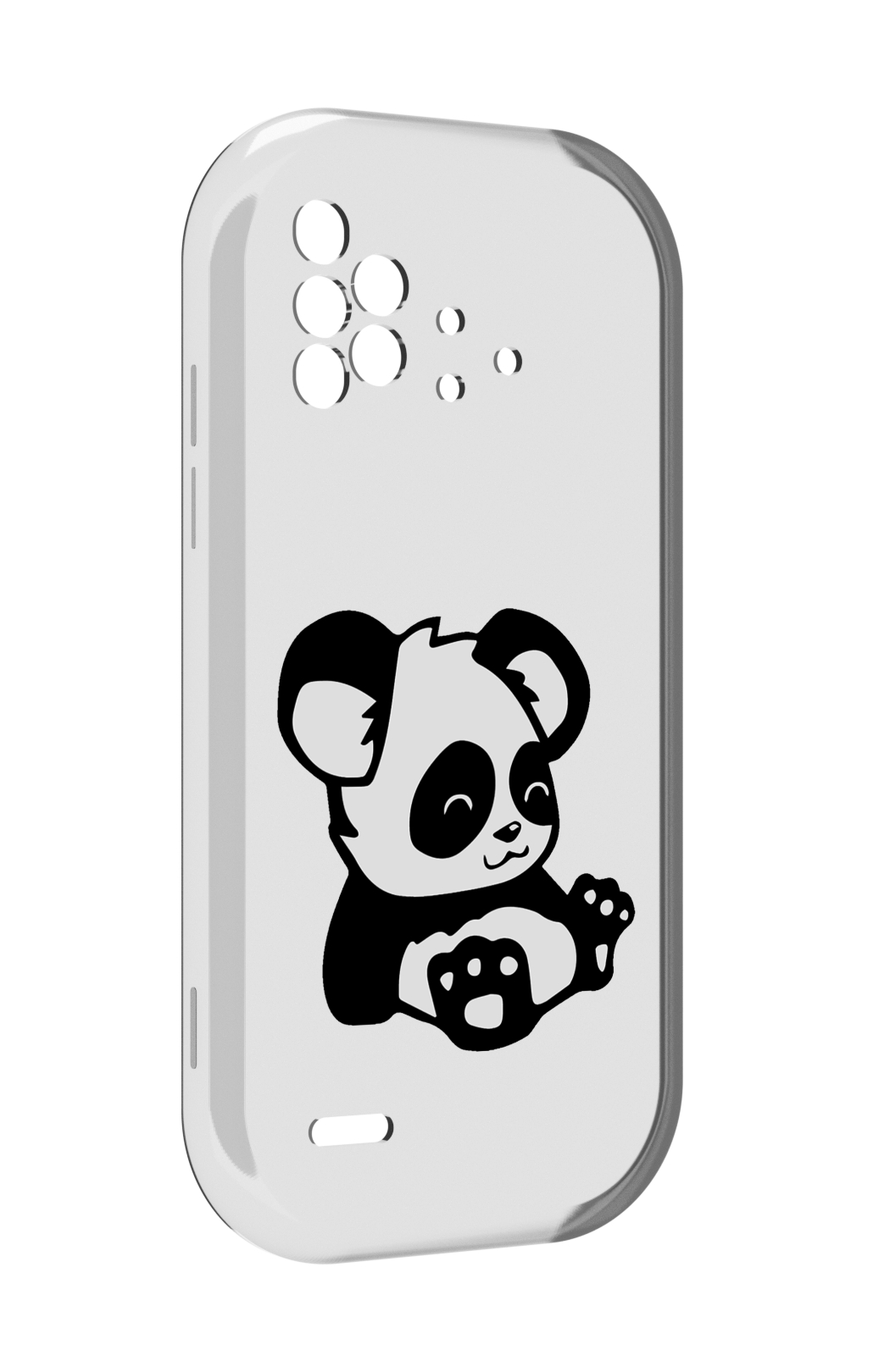 

Чехол MyPads панда-детеныш детский для UMIDIGI Bison X10 / X10 Pro, Прозрачный, Tocco
