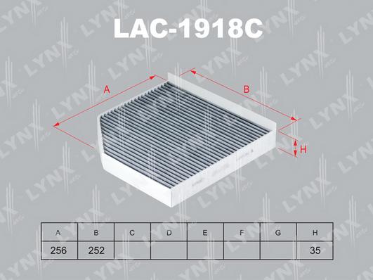 

Фильтр салона угольный LAC1918C