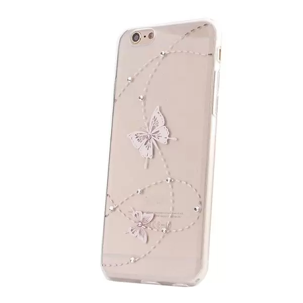 

Накладка силикон для iPhone 6 Plus/6S Plus Pink cтразы 10, Розовый