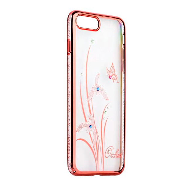 

Накладка силикон для iPhone 6 Plus/6S Plus Pink cтразы 7, Розовый