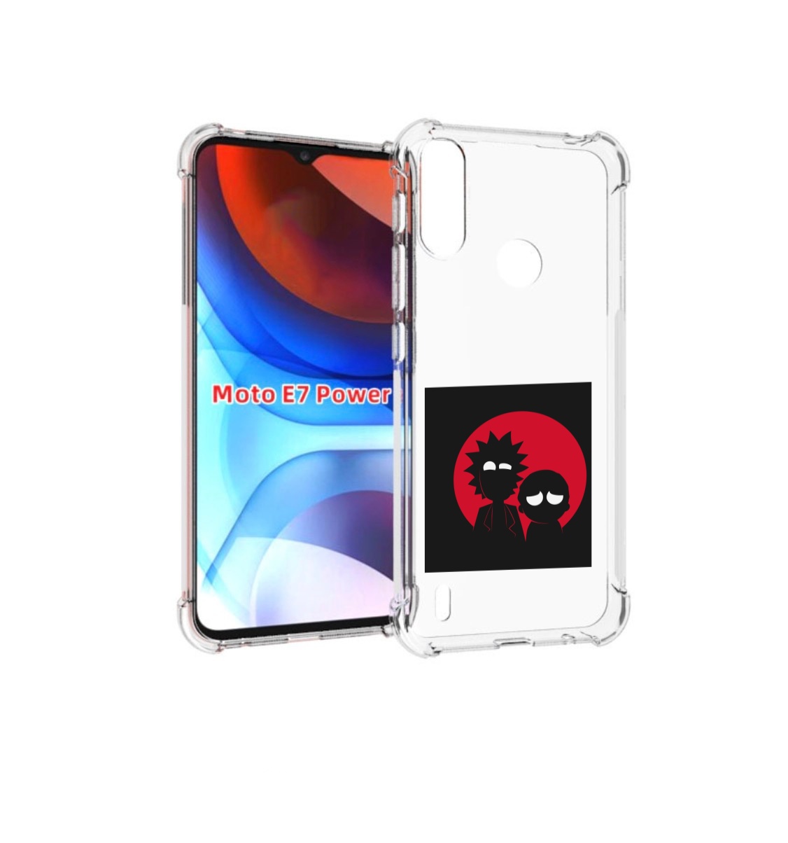 

Чехол MyPads рик и морти в тени для Motorola Moto E7 Power, Прозрачный, Tocco