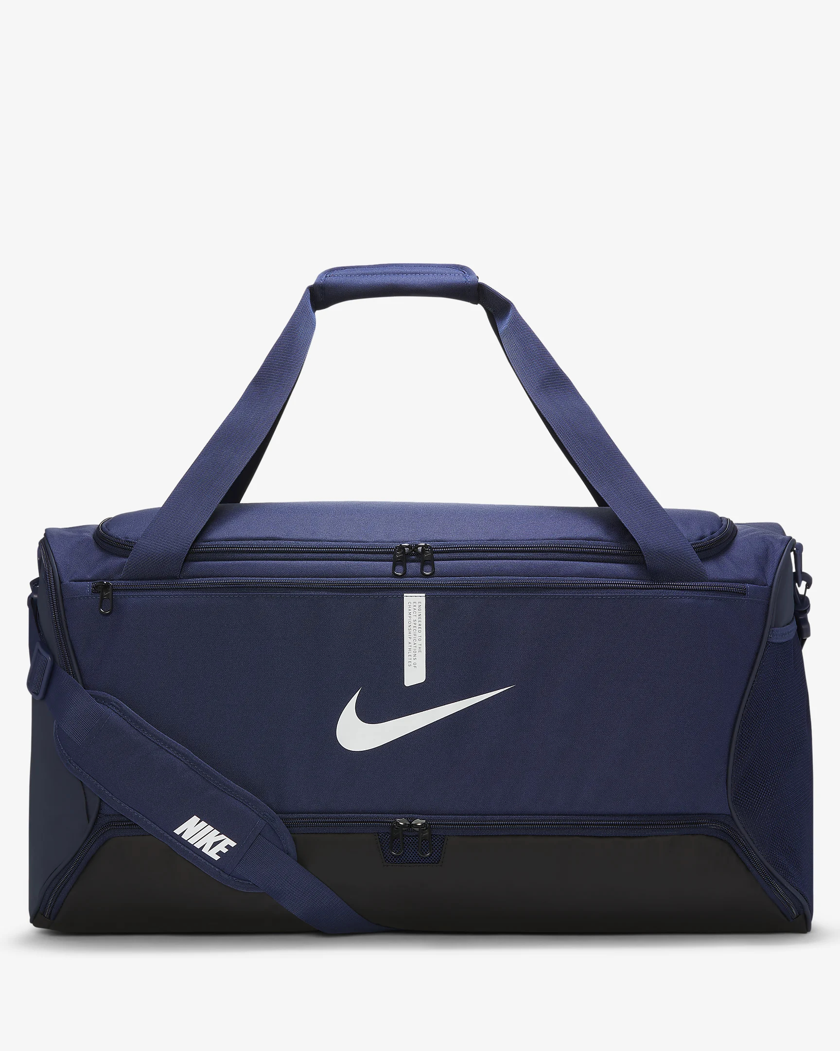 Сумка спортивная Nike размер L, темно-синяя, CU8089-410