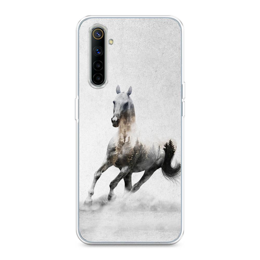 

Чехол Awog на Realme 6 "Лошадь лес", Разноцветный, 252750-2
