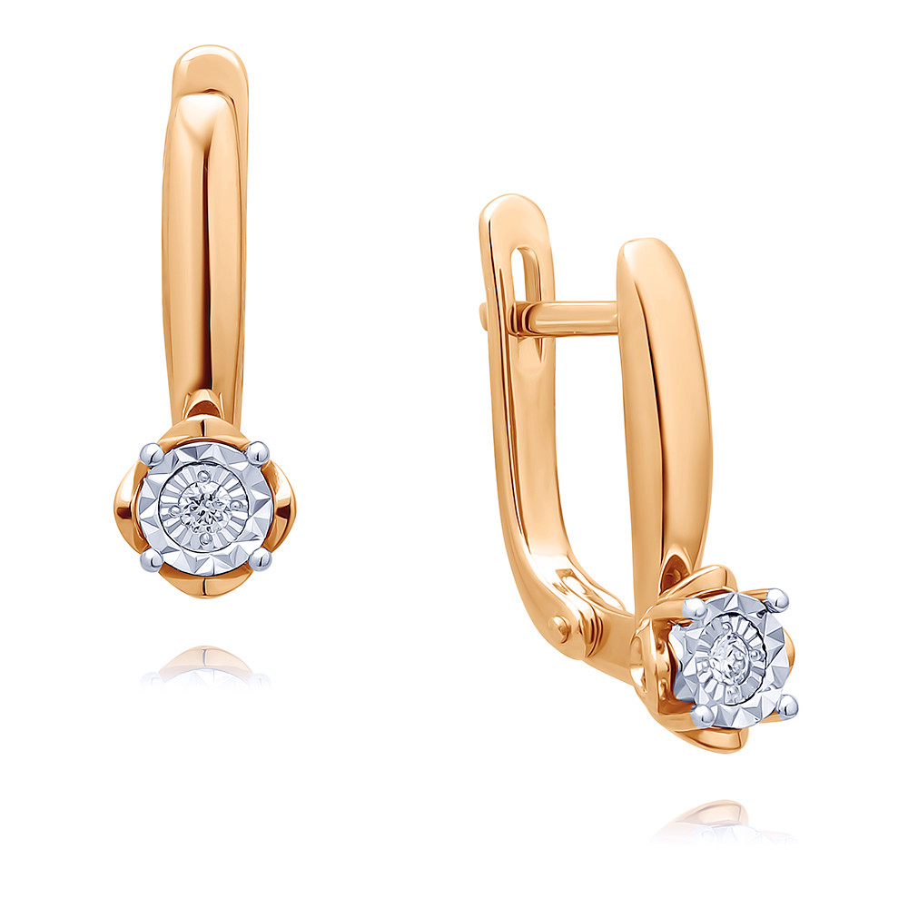 

Серьги из красного золота ADAMAS 24041584/01-А507Д-41, бриллиант, 24041584/01-А507Д-41