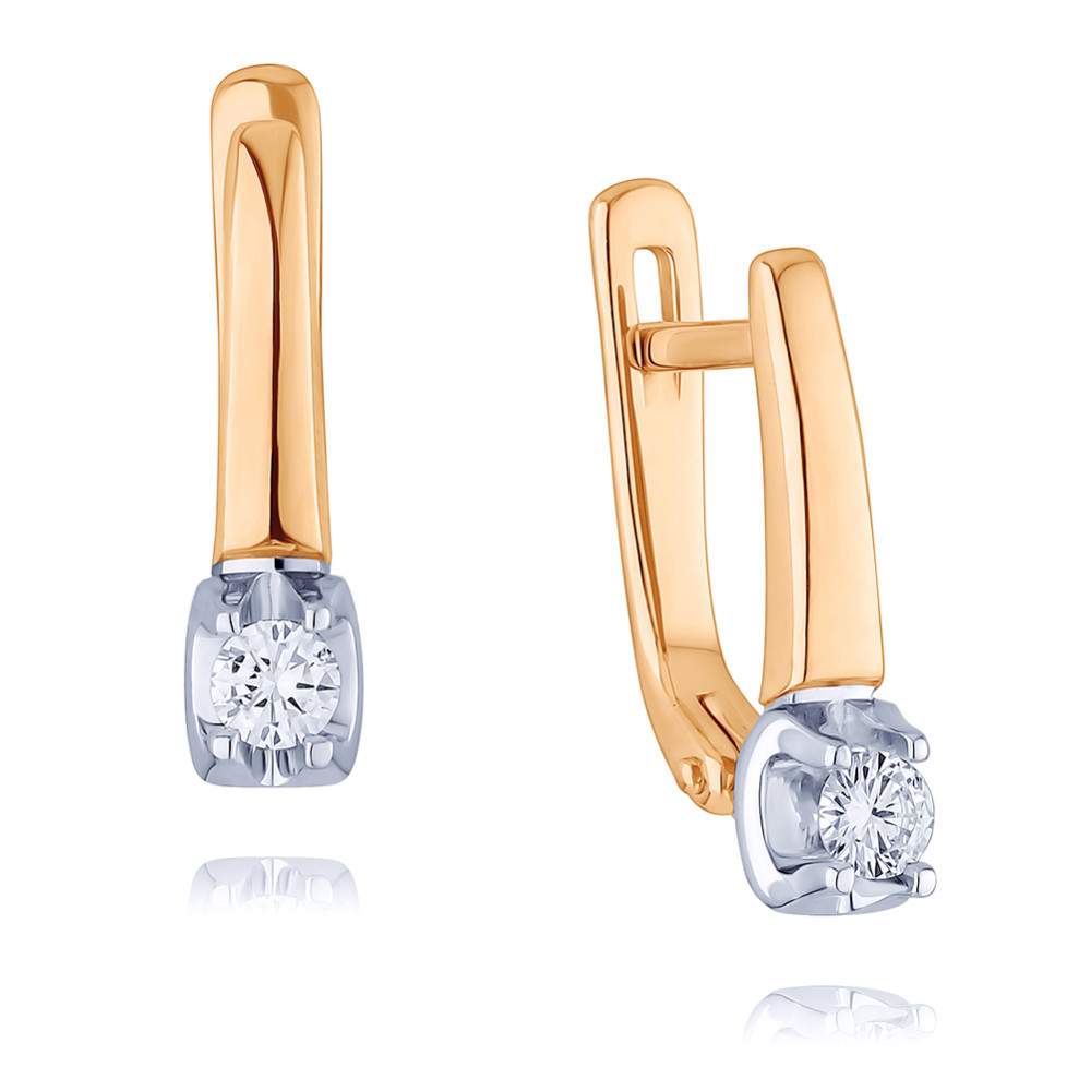 

Серьги из красного золота ADAMAS 24041578/01-А50Д-41, бриллиант, 24041578/01-А50Д-41