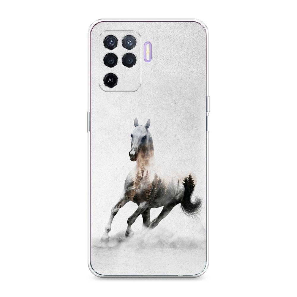 

Чехол Awog на Oppo Reno 5 Lite "Лошадь лес", Разноцветный, 255150-2