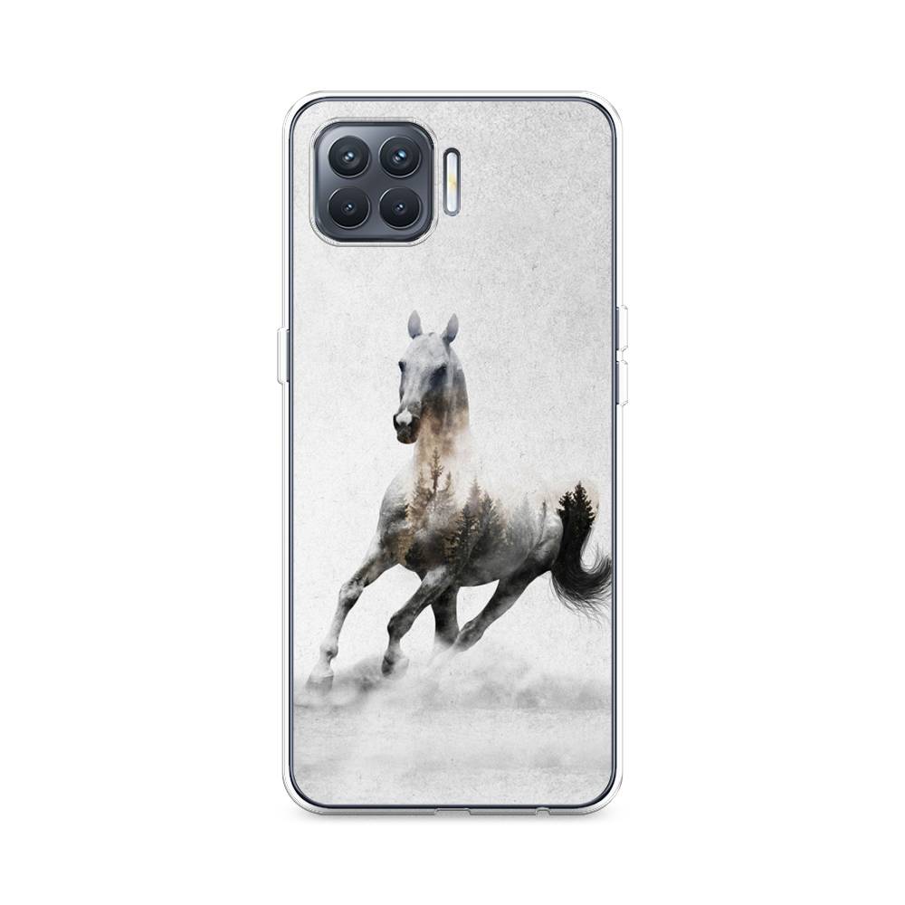 

Чехол Awog на Oppo Reno 4 Lite/A93 "Лошадь лес", Разноцветный, 254550-2