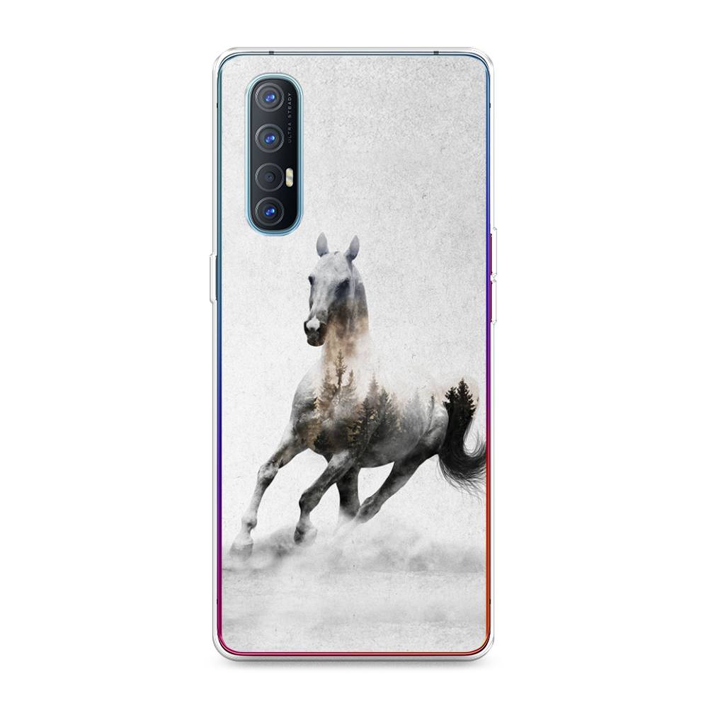 

Чехол Awog на Oppo Reno 3 Pro "Лошадь лес", Разноцветный, 252550-2