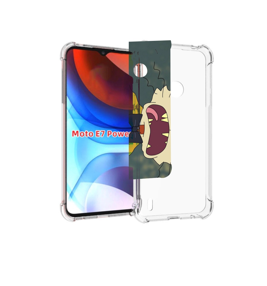

Чехол MyPads пугливый кот для Motorola Moto E7 Power, Прозрачный, Tocco