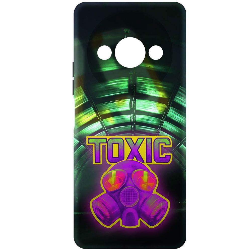 

Чехол-накладка Krutoff Soft Case Cтандофф 2 - Стикер Toxic для Xiaomi Poco C61, Черный