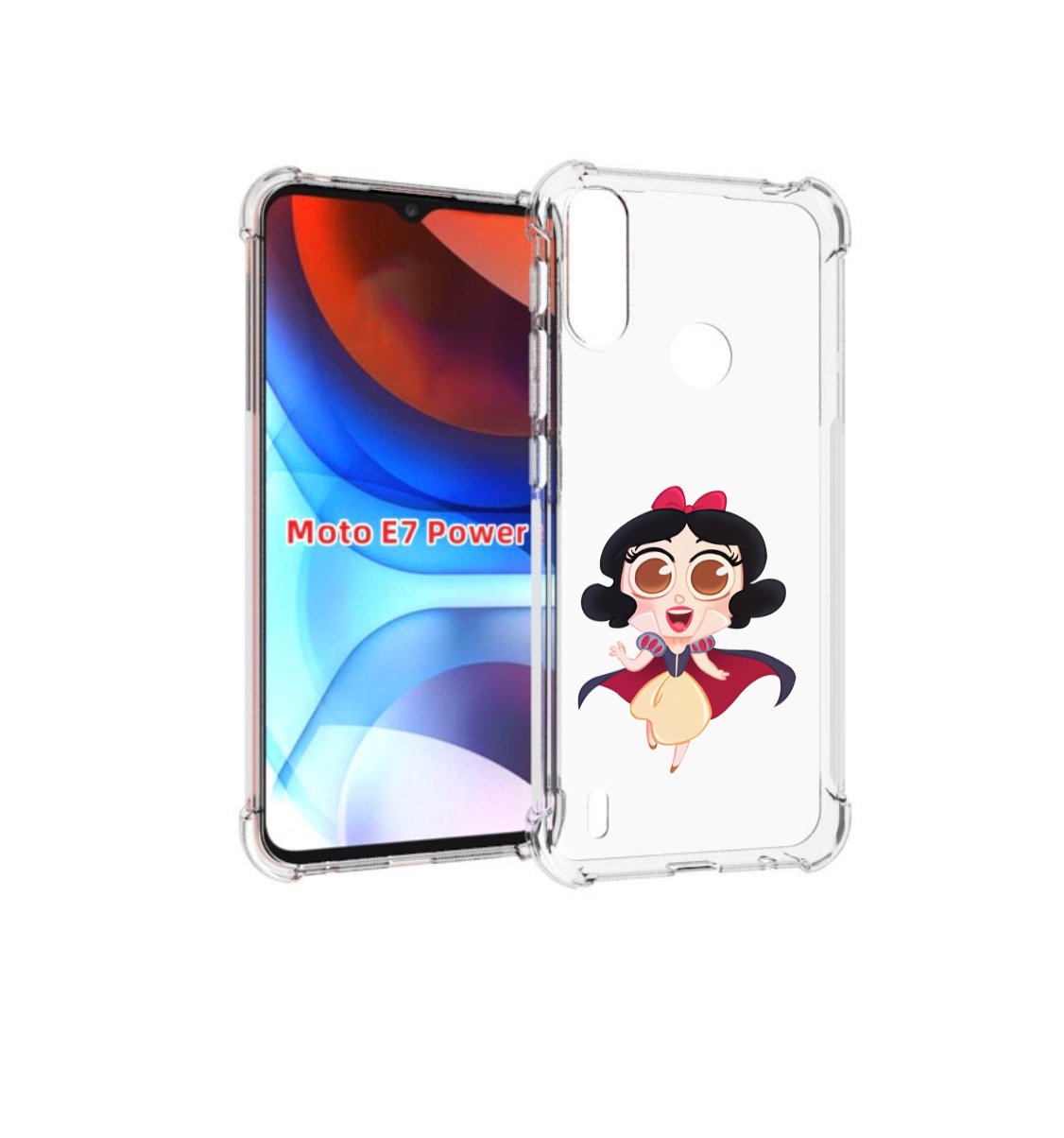 

Чехол MyPads принцеска-нарисованная женский для Motorola Moto E7 Power, Прозрачный, Tocco