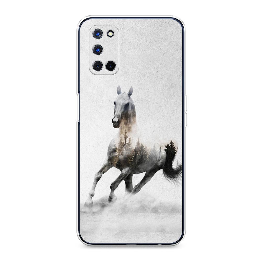 

Чехол Awog на Oppo A52/A72 "Лошадь лес", Разноцветный, 253150-2