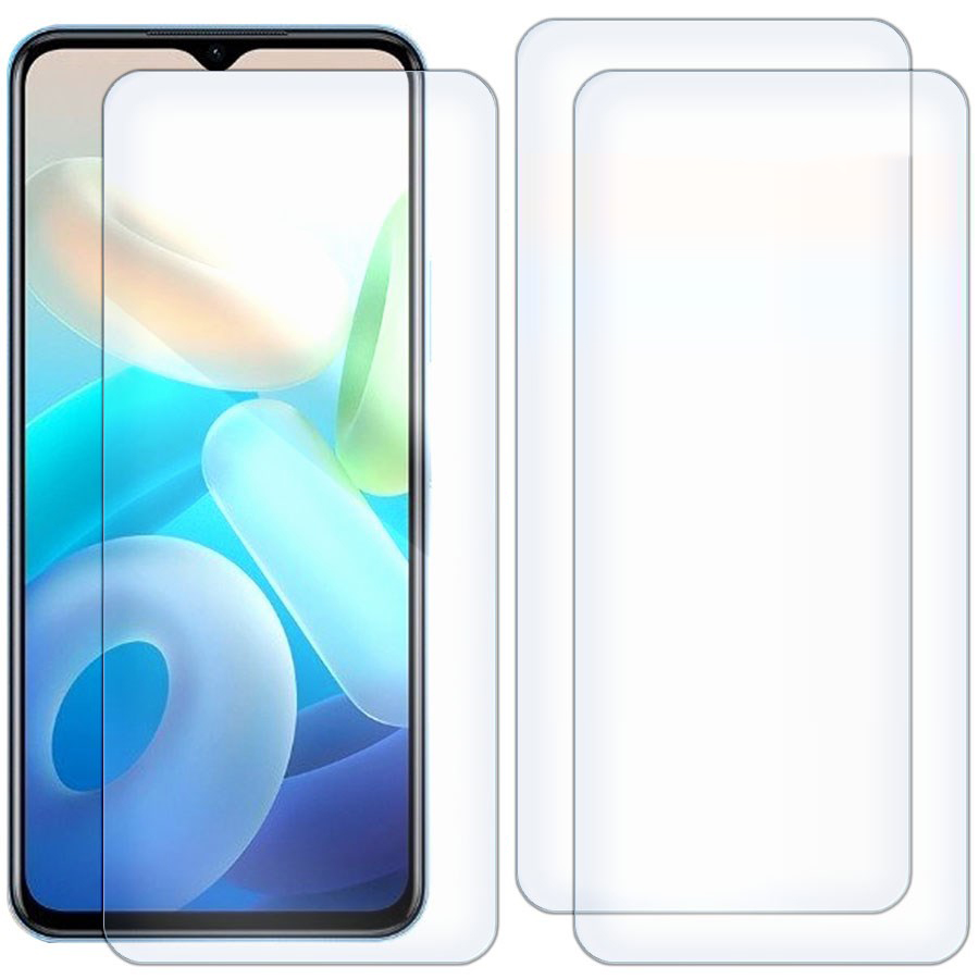 Комплект из 3-x защитных гибридных стекол для Vivo Y33s 5G