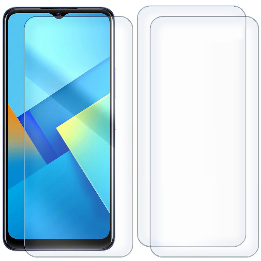 

Комплект из 3-x защитных гибридных стекол для Vivo Y21