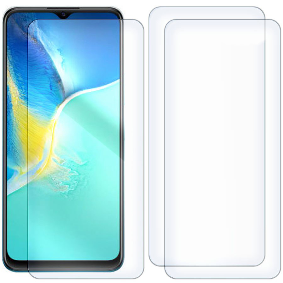 

Комплект из 3-x защитных гибридных стекол для Vivo Y15s