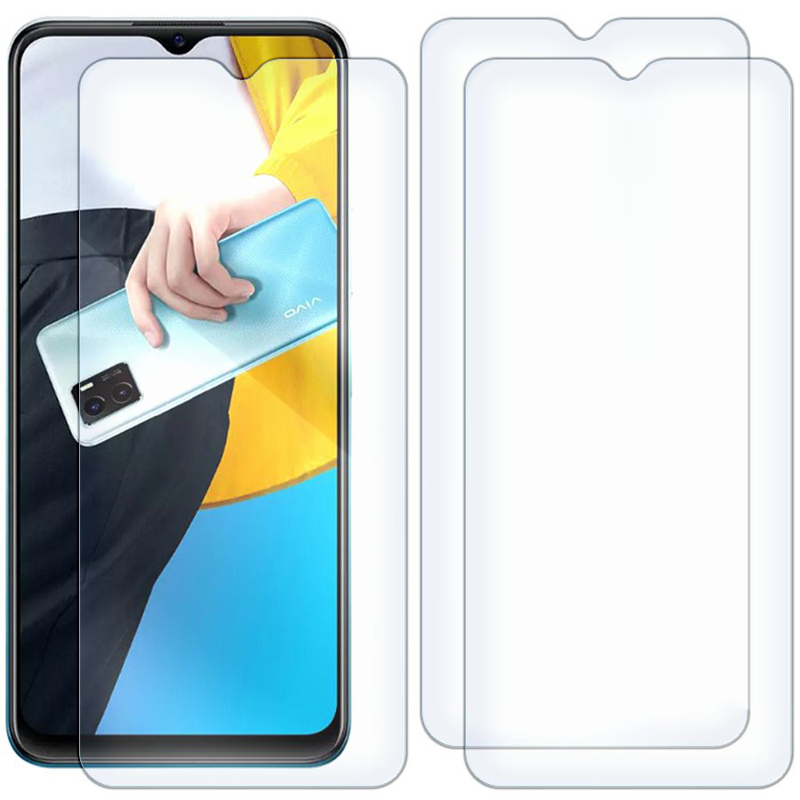 Комплект из 3-x защитных гибридных стекол для Vivo Y15a