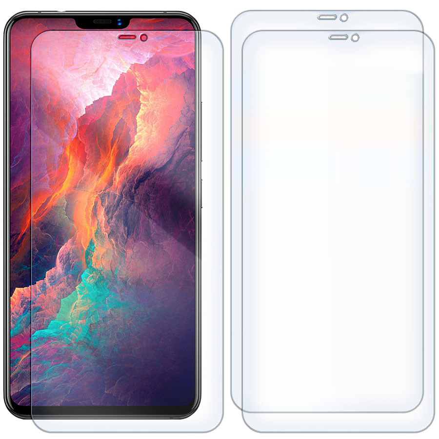 

Комплект из 3-x защитных гибридных стекол для Vivo X21