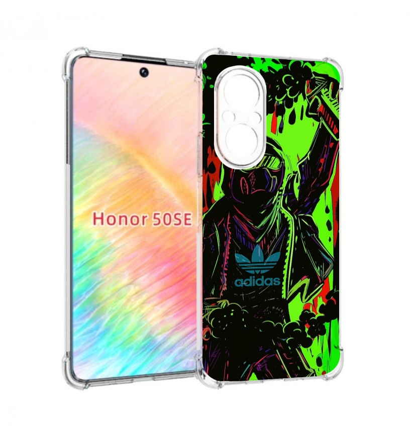 

Чехол бампер MyPads мужчина в красках адидас для Honor 50 SE про, Прозрачный, Tocco
