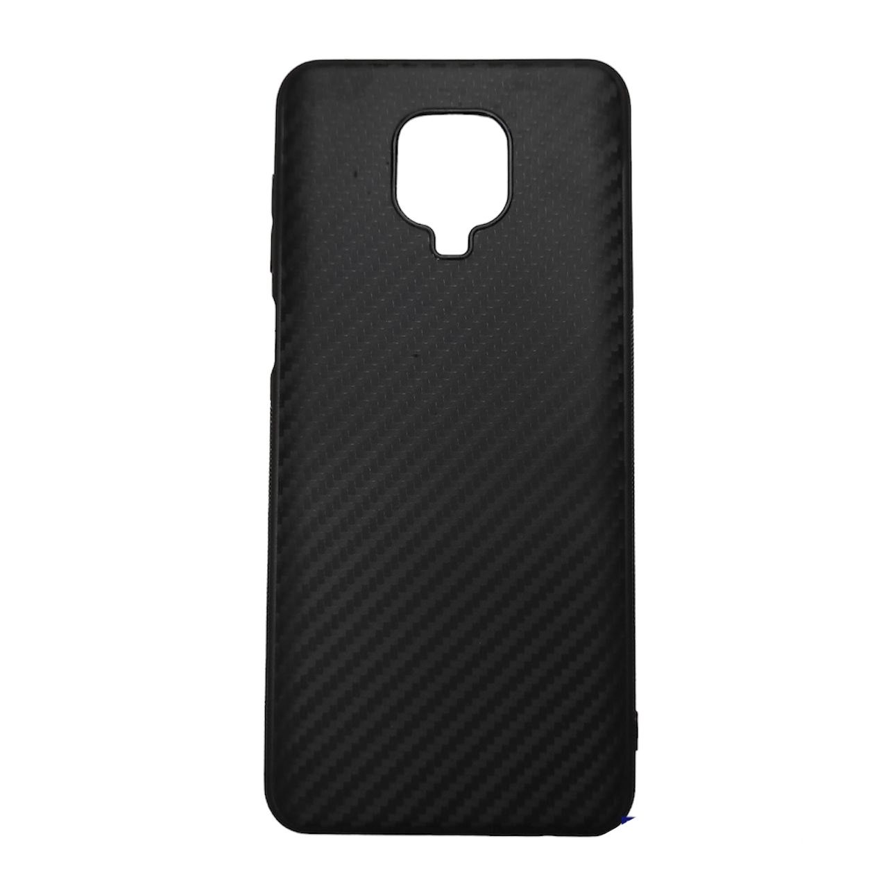 

Накладка силикон для Xiaomi Redmi Note 9s карбон, Черный, Xiaomi Redmi Note 9S
