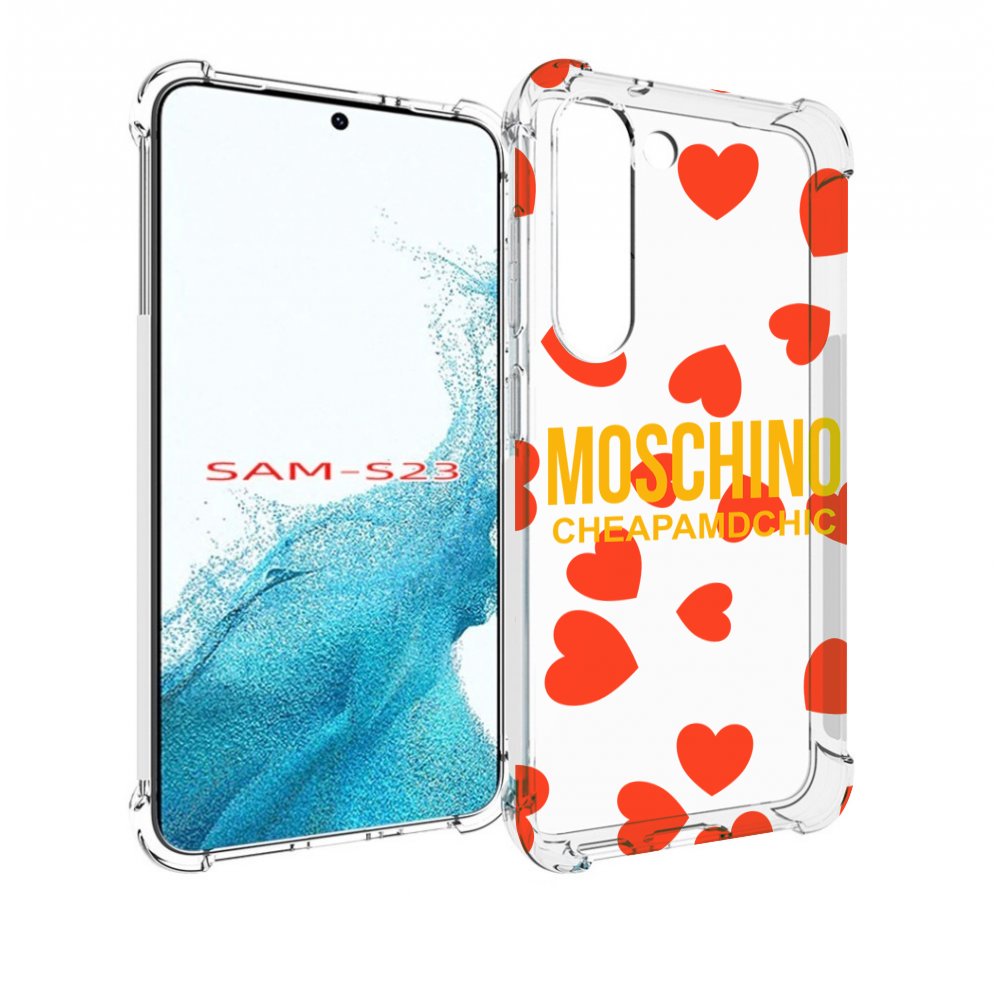 

Чехол MyPads сердца-москино для Samsung Galaxy S23, Прозрачный, Tocco