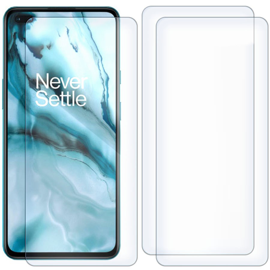 

Комплект из 3-x защитных гибридных стекол для OnePlus Nord