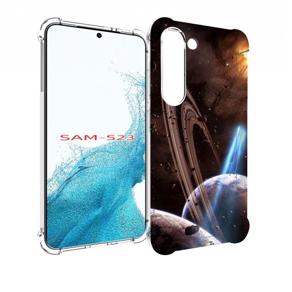 

Чехол MyPads сатурн в космосе для Samsung Galaxy S23, Прозрачный, Tocco