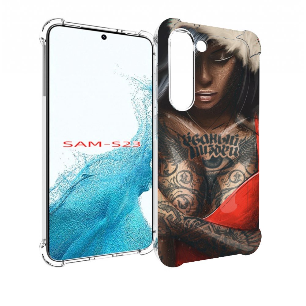 

Чехол MyPads санта-клаус-девушка для Samsung Galaxy S23, Прозрачный, Tocco