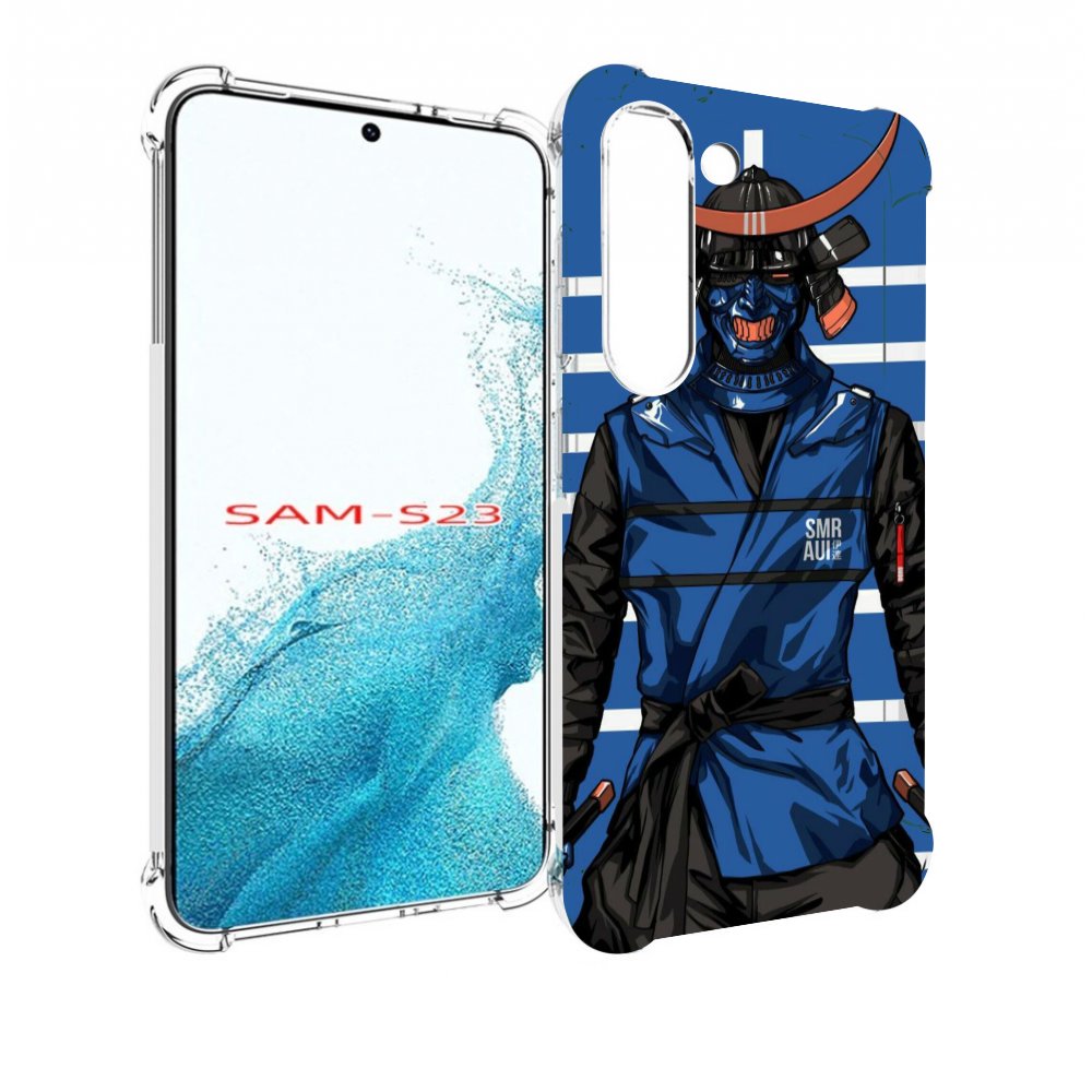 

Чехол MyPads самурай в синей форме для Samsung Galaxy S23, Прозрачный, Tocco