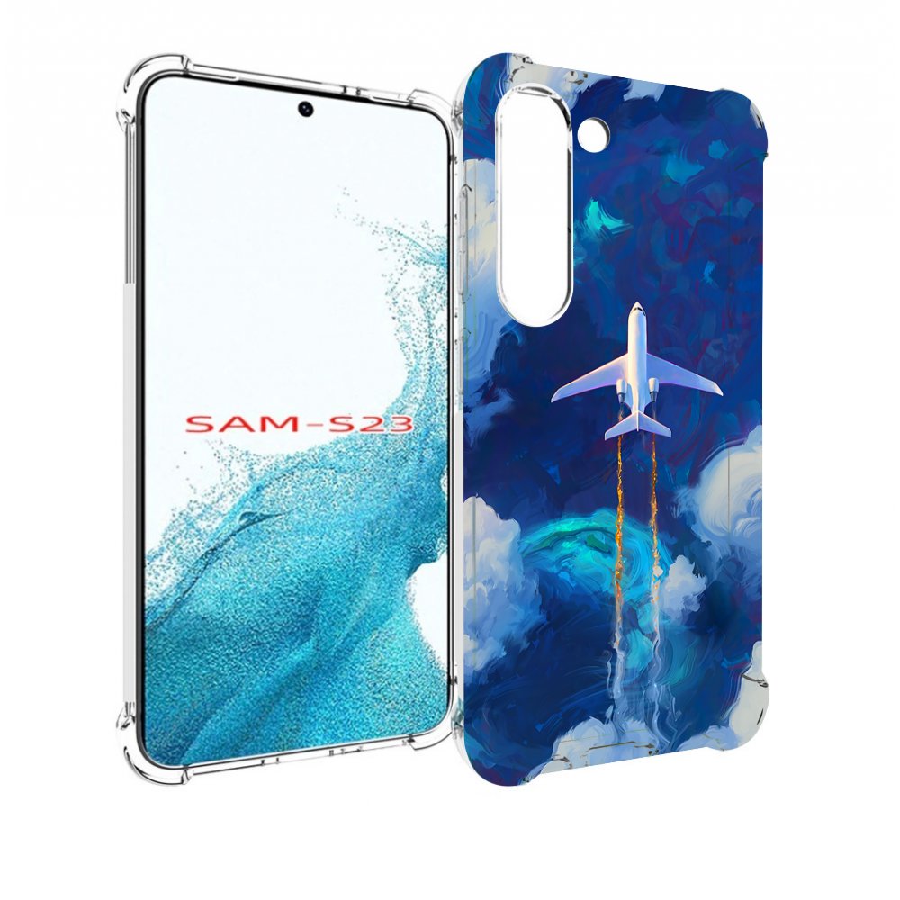 

Чехол MyPads самолет-в-небе-рисунок для Samsung Galaxy S23, Прозрачный, Tocco