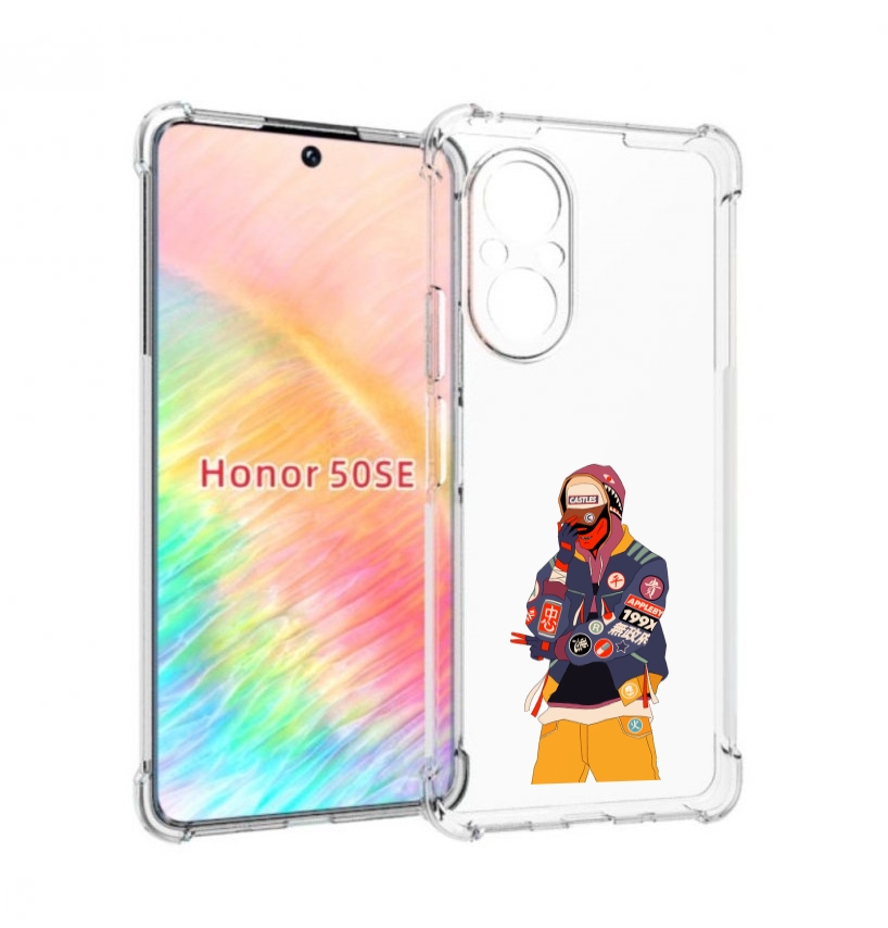 Чехол бампер MyPads модник для Honor 50 SE противоударный