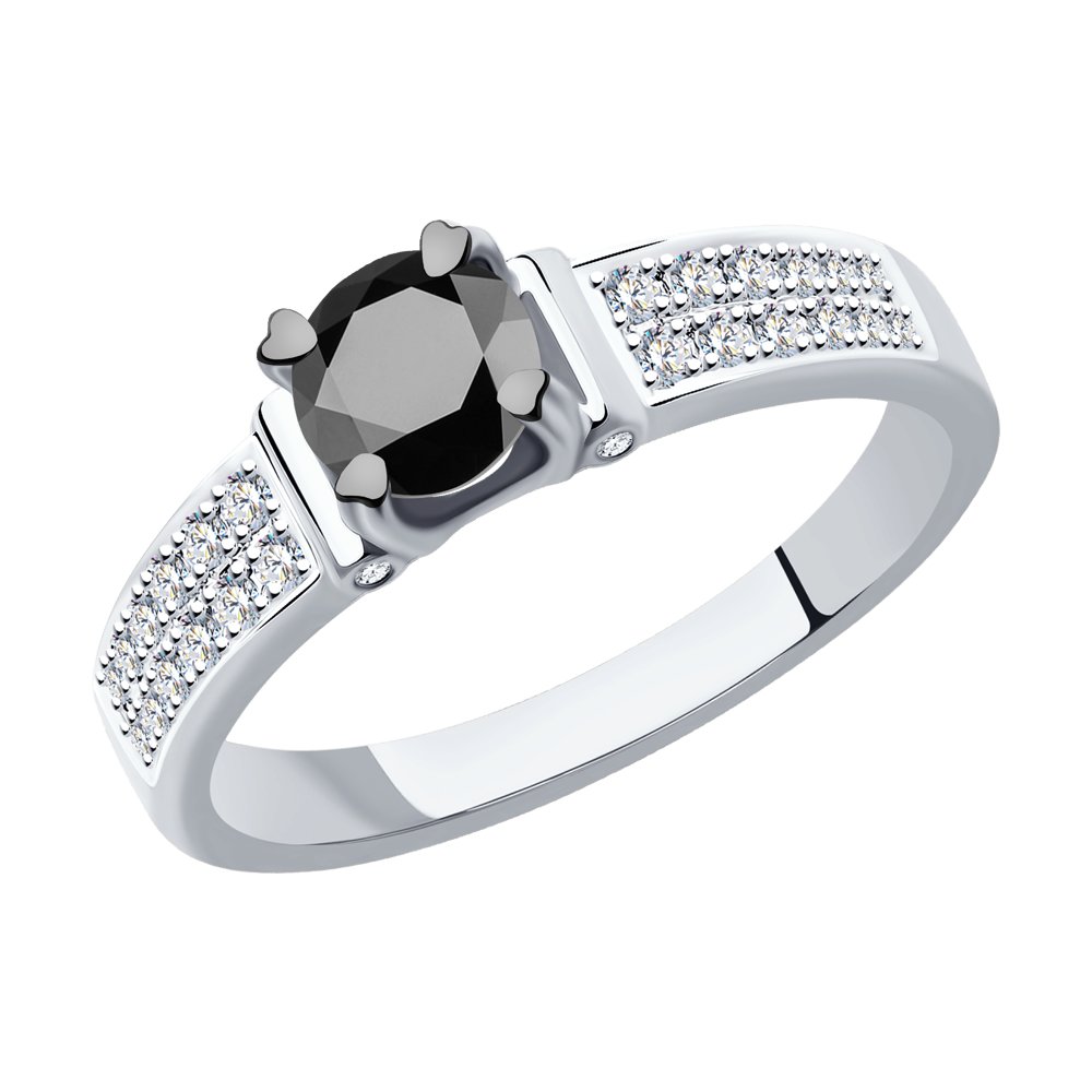 

Кольцо из золота р.  SOKOLOV Diamonds 7010086-3, бриллиант, 7010086-3