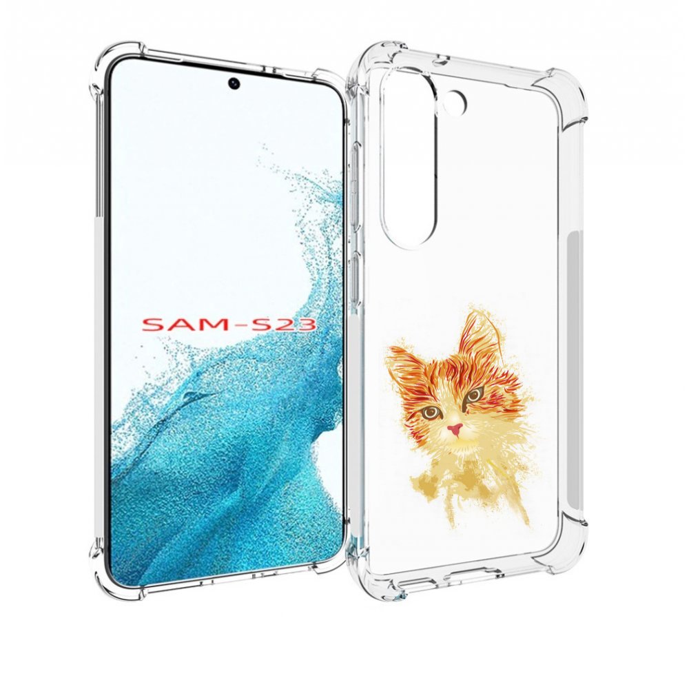 

Чехол MyPads рыжий кот для Samsung Galaxy S23, Прозрачный, Tocco