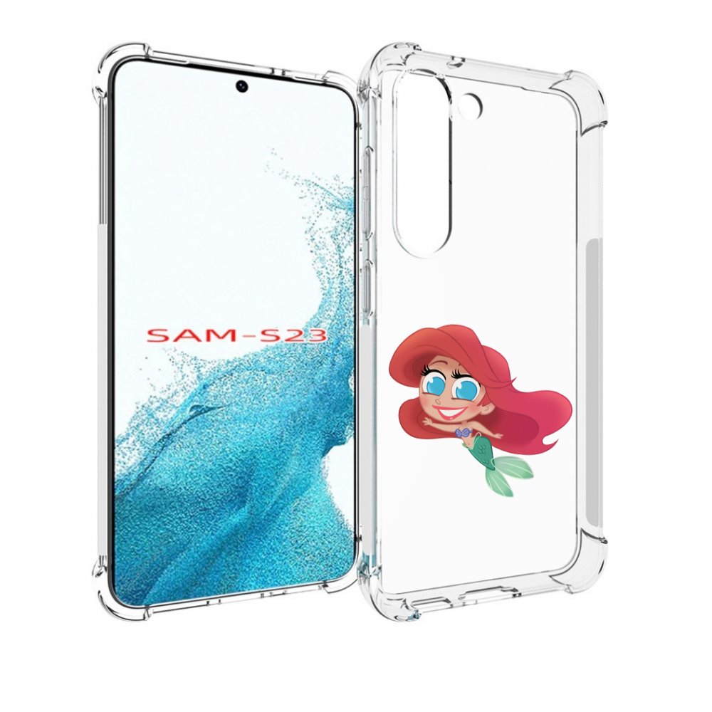 

Чехол MyPads русалка-мулатка для Samsung Galaxy S23, Прозрачный, Tocco