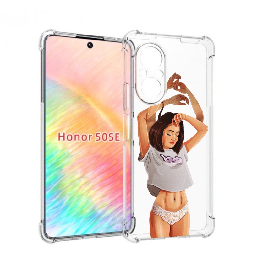 

Чехол бампер MyPads много-рук женский для Honor 50 SE противоуда, Прозрачный, Tocco