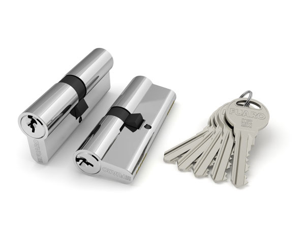 

Цилиндровый механизм Fuaro (Фуаро) R300/60 mm (25+10+25) CP хром 5 кл., Серебристый