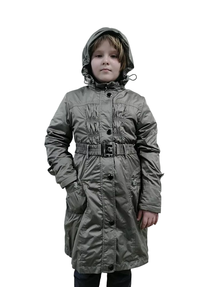 Пальто детское Arista В-175, зеленый, 134