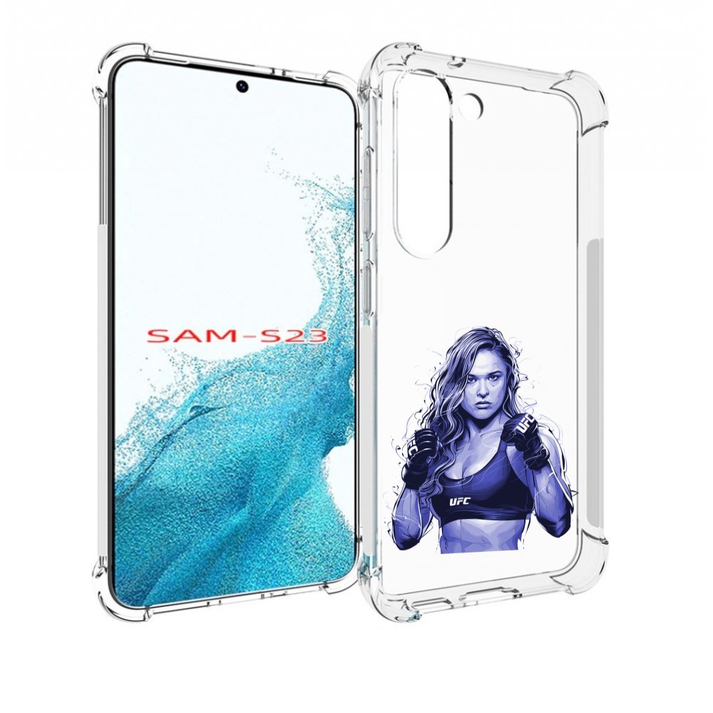 

Чехол MyPads ронда-роузи-юфс для Samsung Galaxy S23, Прозрачный, Tocco