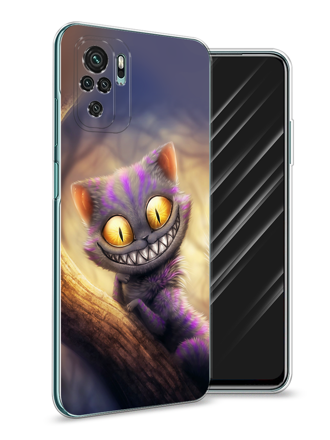 

Чехол Awog на Xiaomi Redmi Note 10/Note 10S/M5s "Cheshire Cat", Разноцветный, 39950-1