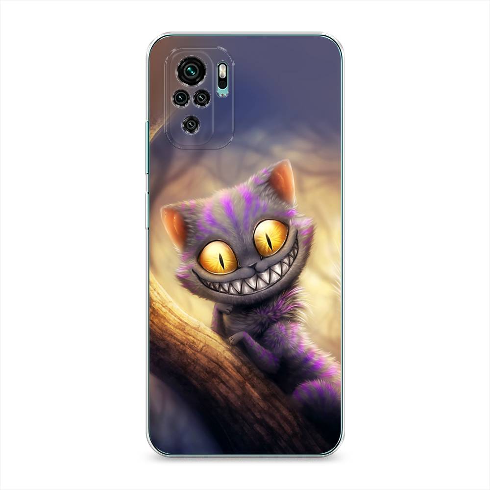 фото Силиконовый чехол "cheshire cat" на xiaomi redmi note 10s awog