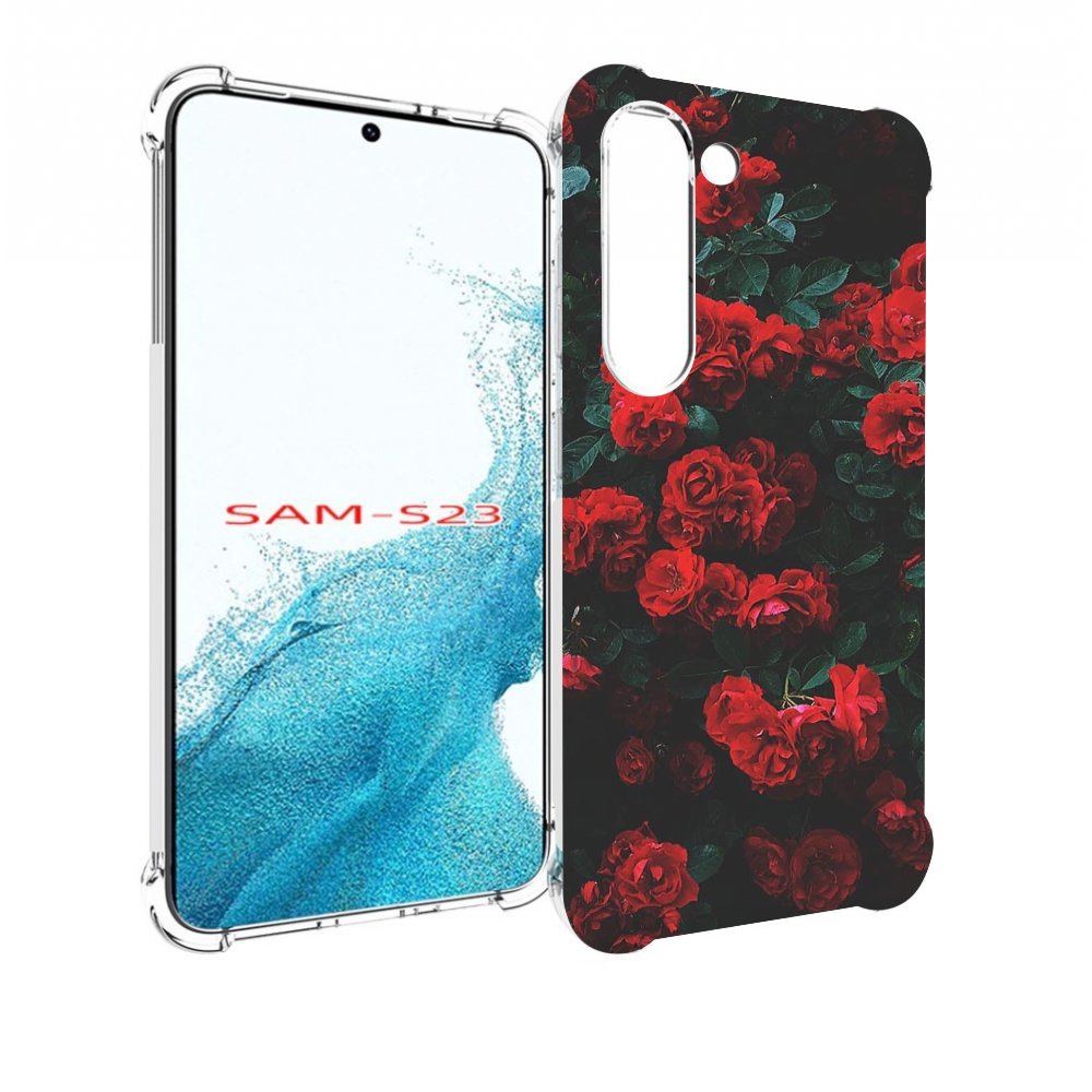 

Чехол MyPads розы-в-листьях для Samsung Galaxy S23, Прозрачный, Tocco