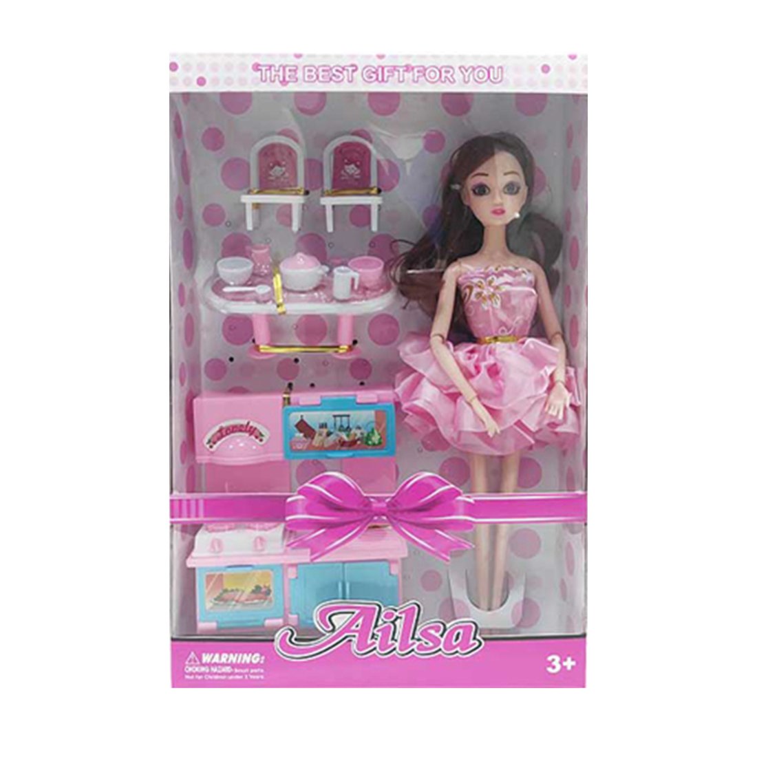 

Кукла Наша Игрушка Модница, 29 см, 10 предметов H174, "Модница", 29 см, 10 предметов