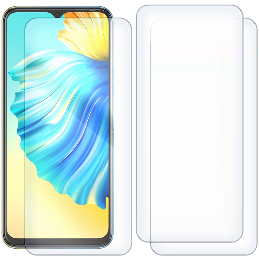 

Комплект из 3-x защитных гибридных стекол для Tecno Spark 8P